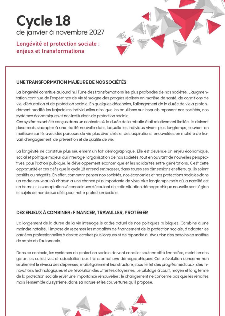 Brochure longévité 2026